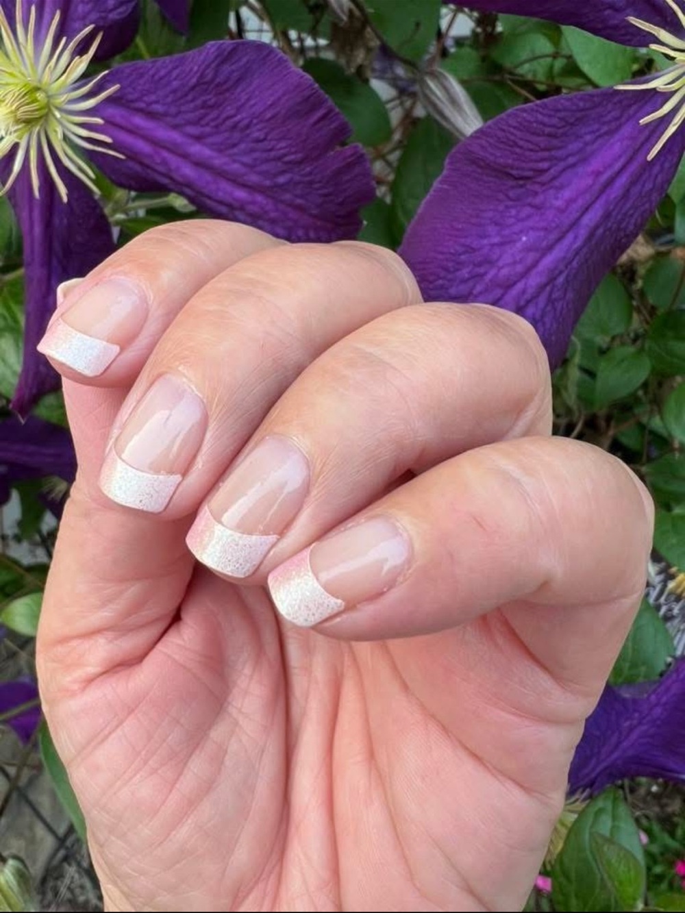 *Retired* Color Street: Day Break | Pink Orange French Manicure Pastel Spring